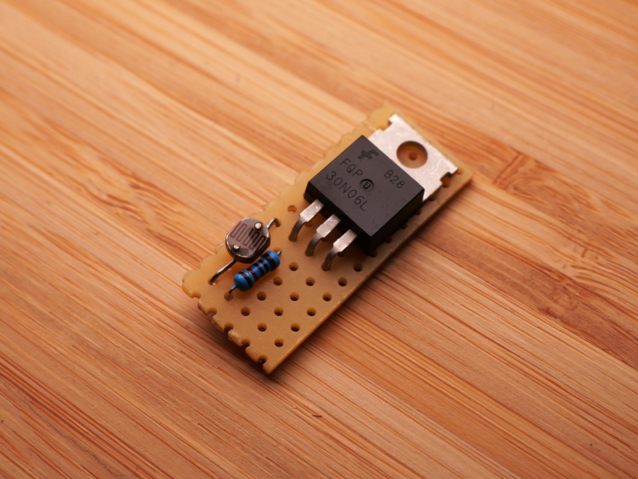Step 1: Placing the components to cut them to the right length