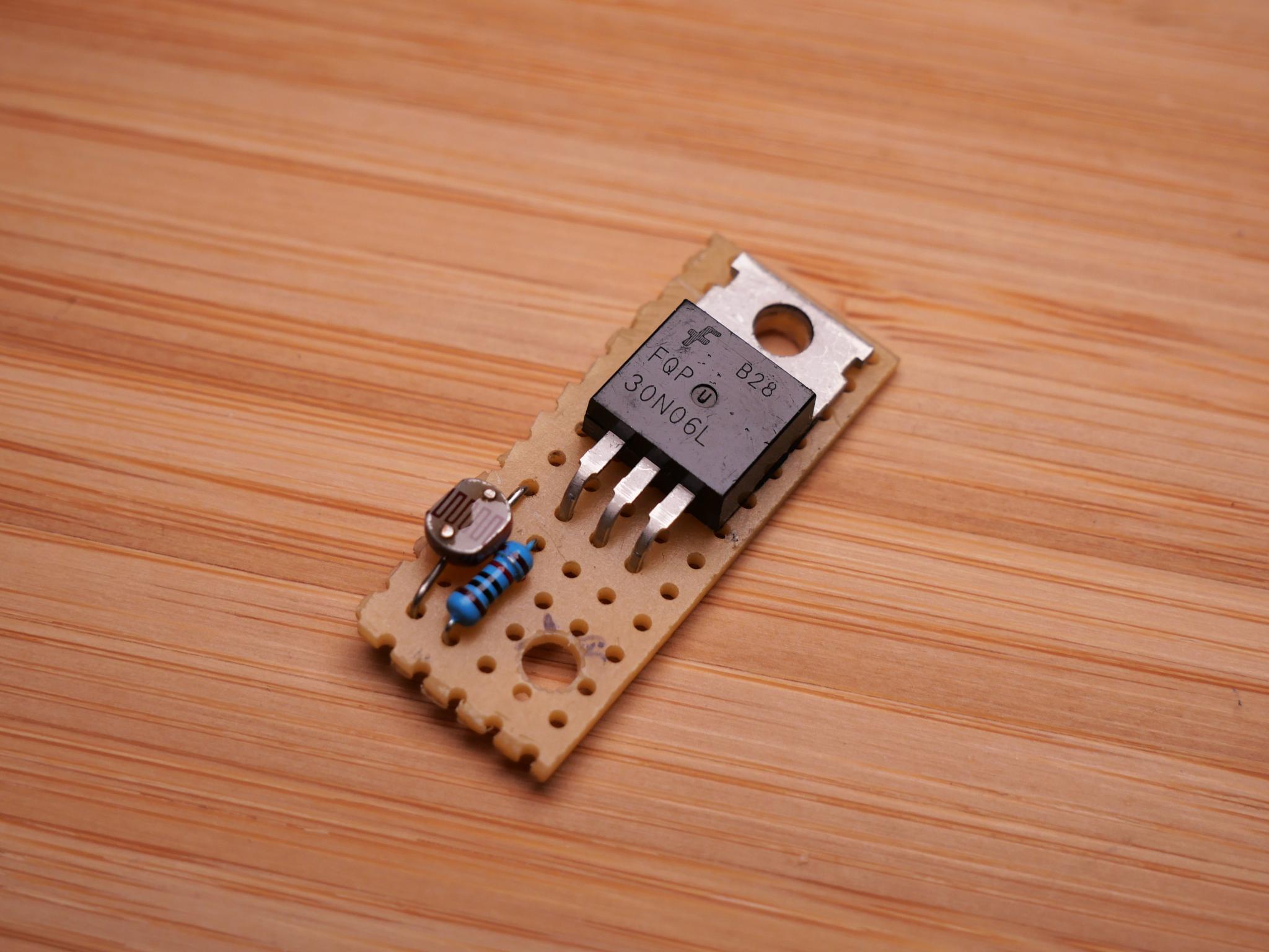Step 4: Placing the components to solder them in