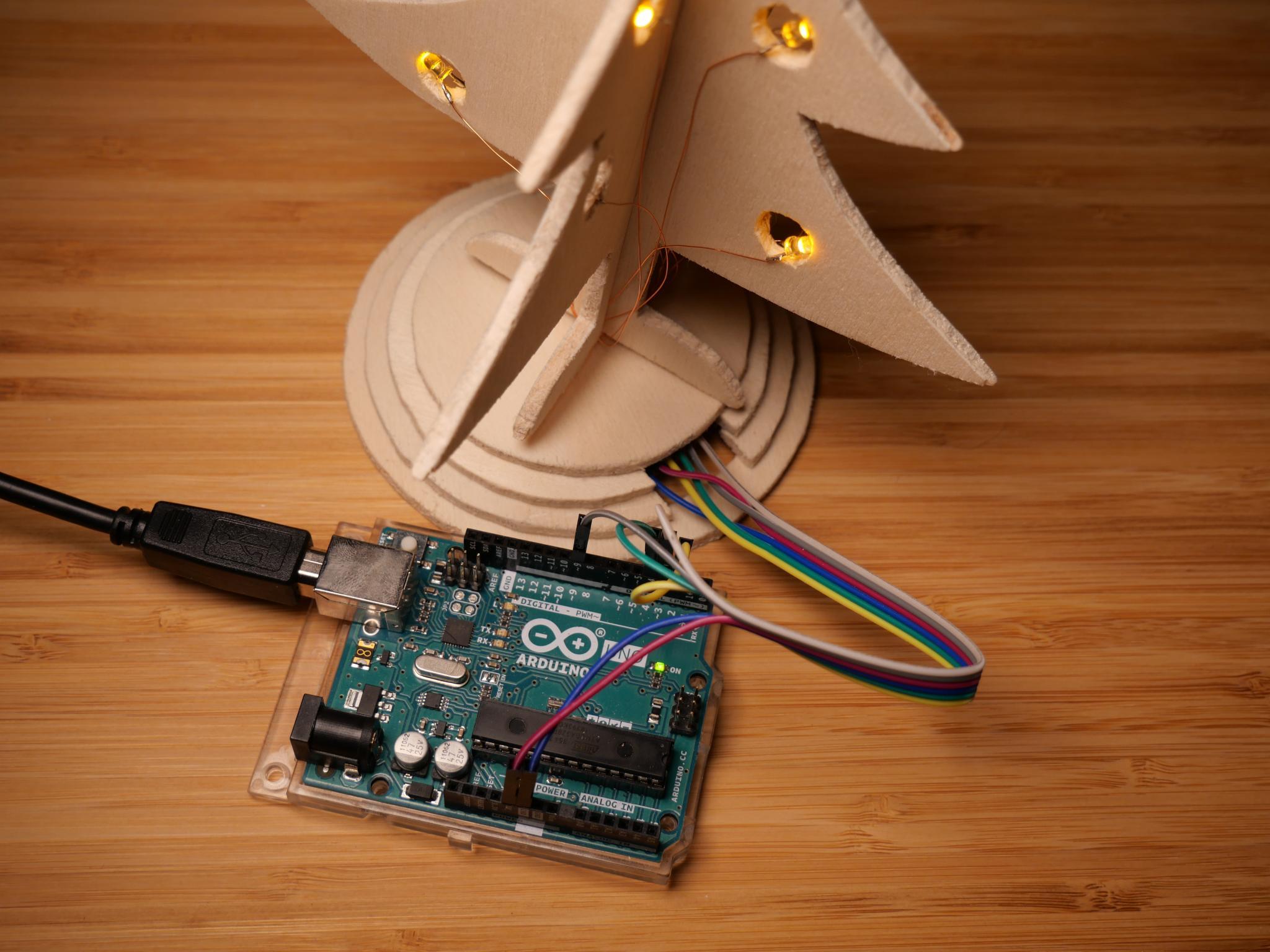 Testing the tree with the Arduino