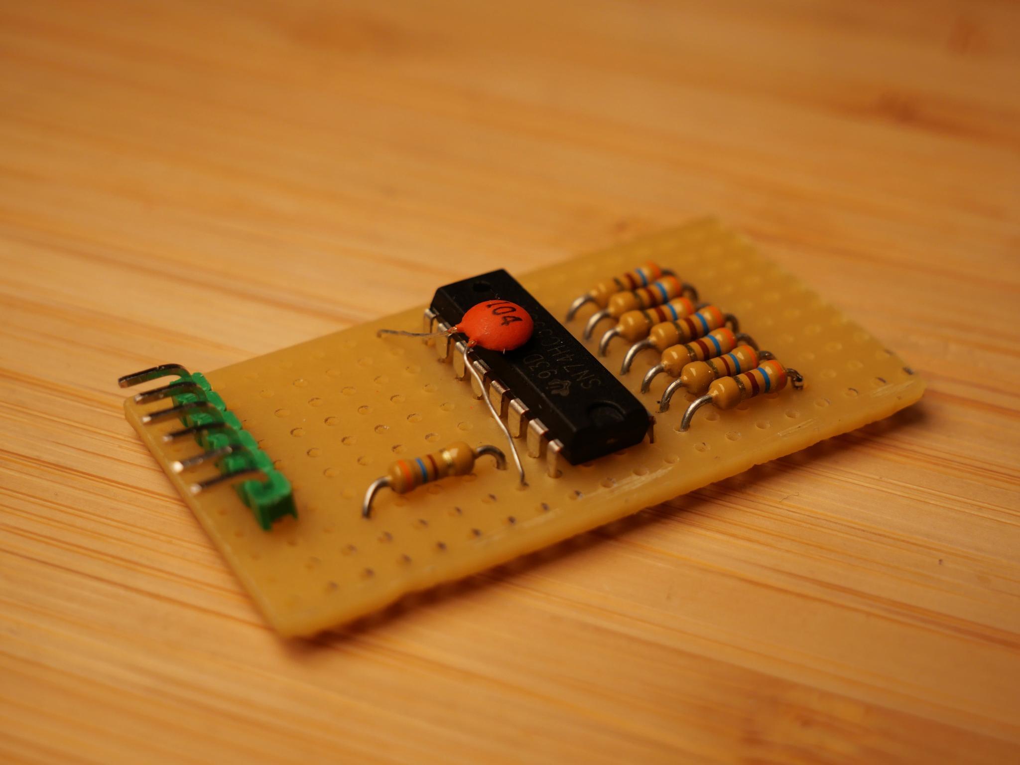 Fixing the capacitor in place