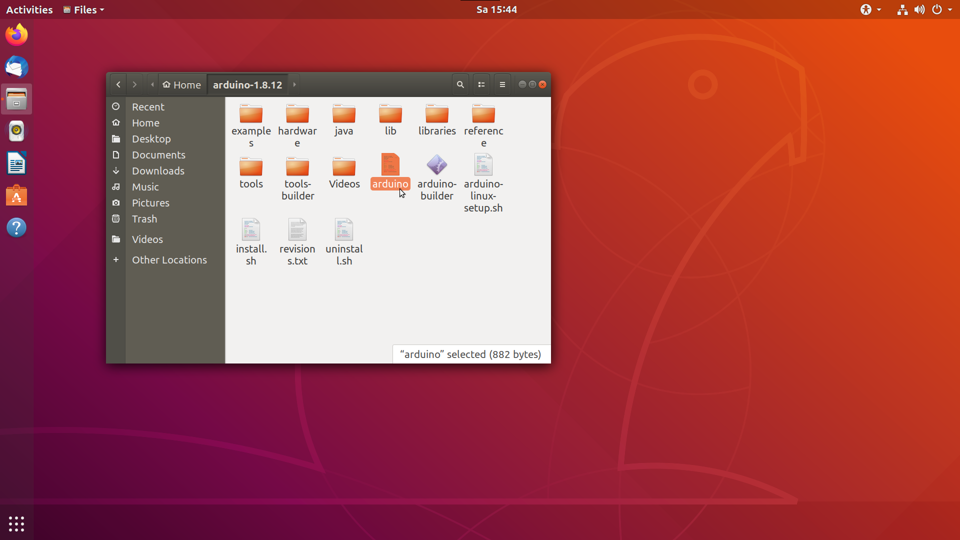 Arduino IDE folder