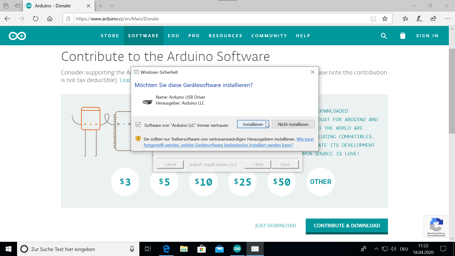 Treiberinstallation